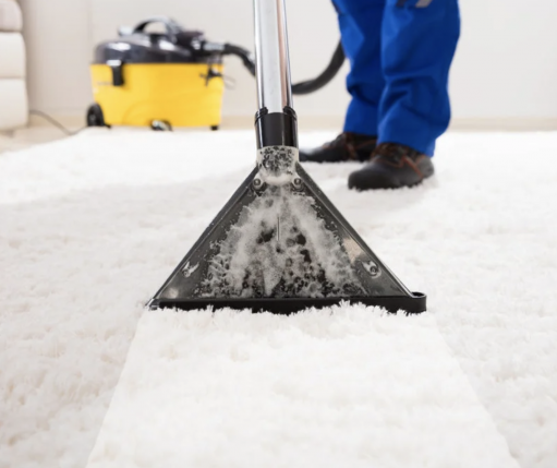 Carpet cleaning by a professional